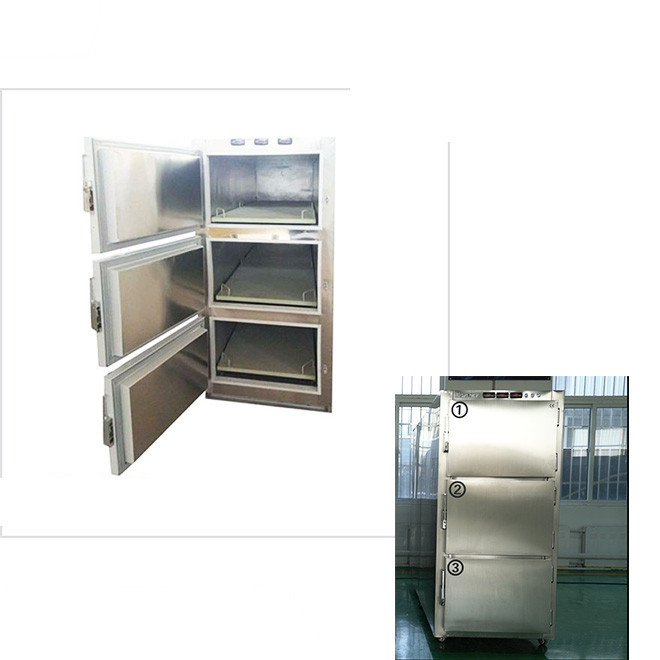 Three dodies mortuary freezer Corpse cold storage for three bodies & refrigerator with CE mark-AMMR03