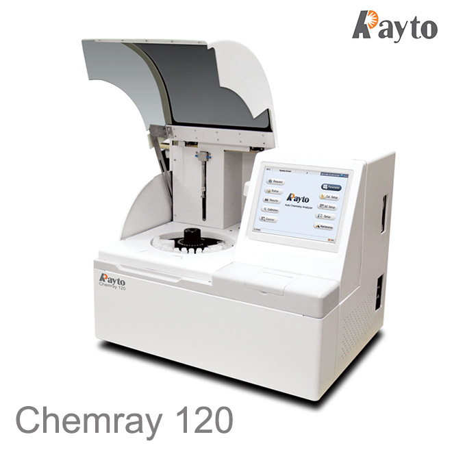 Automated biochemistry Analyzer Rayto Chemray 120 ho an'ny vet