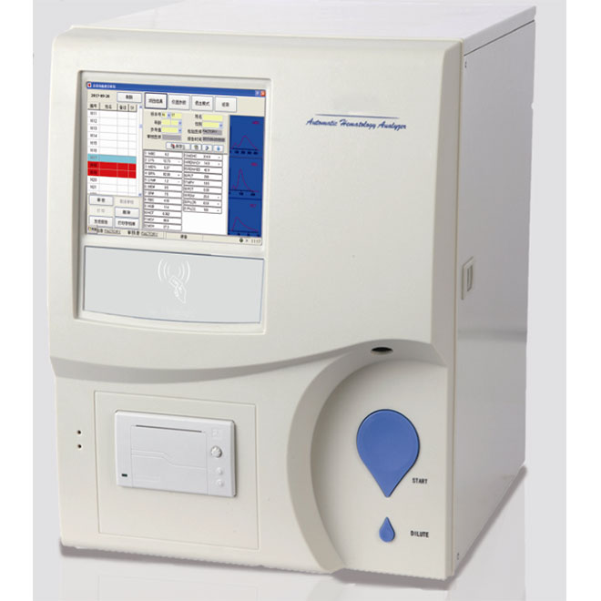Avtomatski hematološki analizator s tematskim tiskalnikom AMAB31