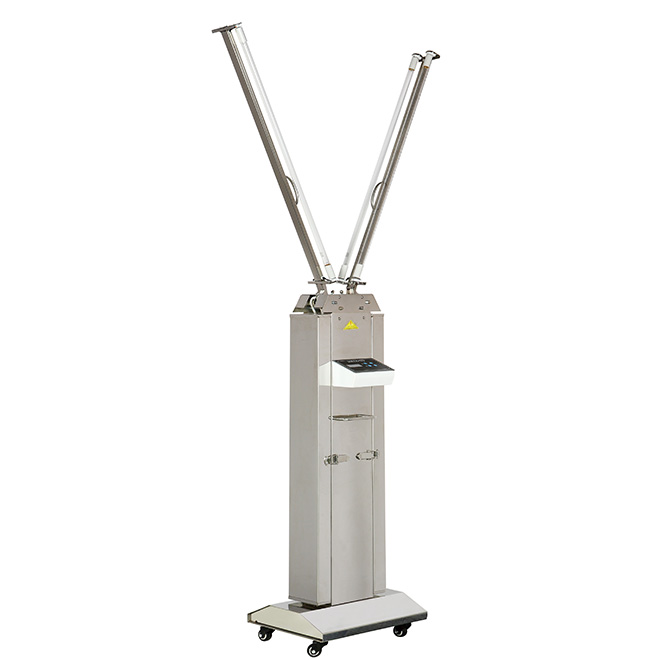 Four-Tube Stainless Steel UV Lamp Trolley AMFY07
