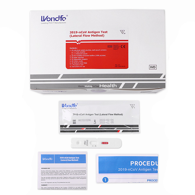 Lepu COVID-19 Rapid antigen test kit AMDNA09