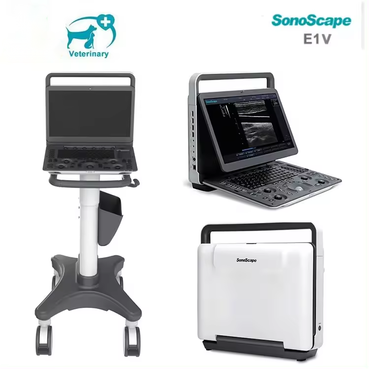 Sonoscape veterinary ultrasound machine e1v for vet color doppler animal portable ultrasound machine