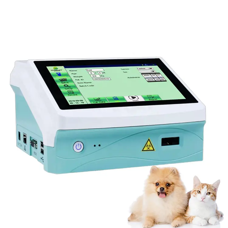 Vet Fluorescence imaging system canine progesterone machine for animal progesterone analyzer with progestrone test strip