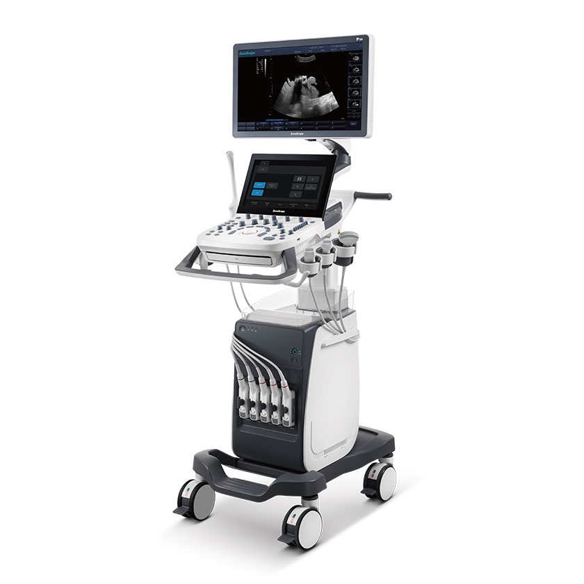Wózek medyczny 4D SonoScape P10 z podwójnym ekranem
