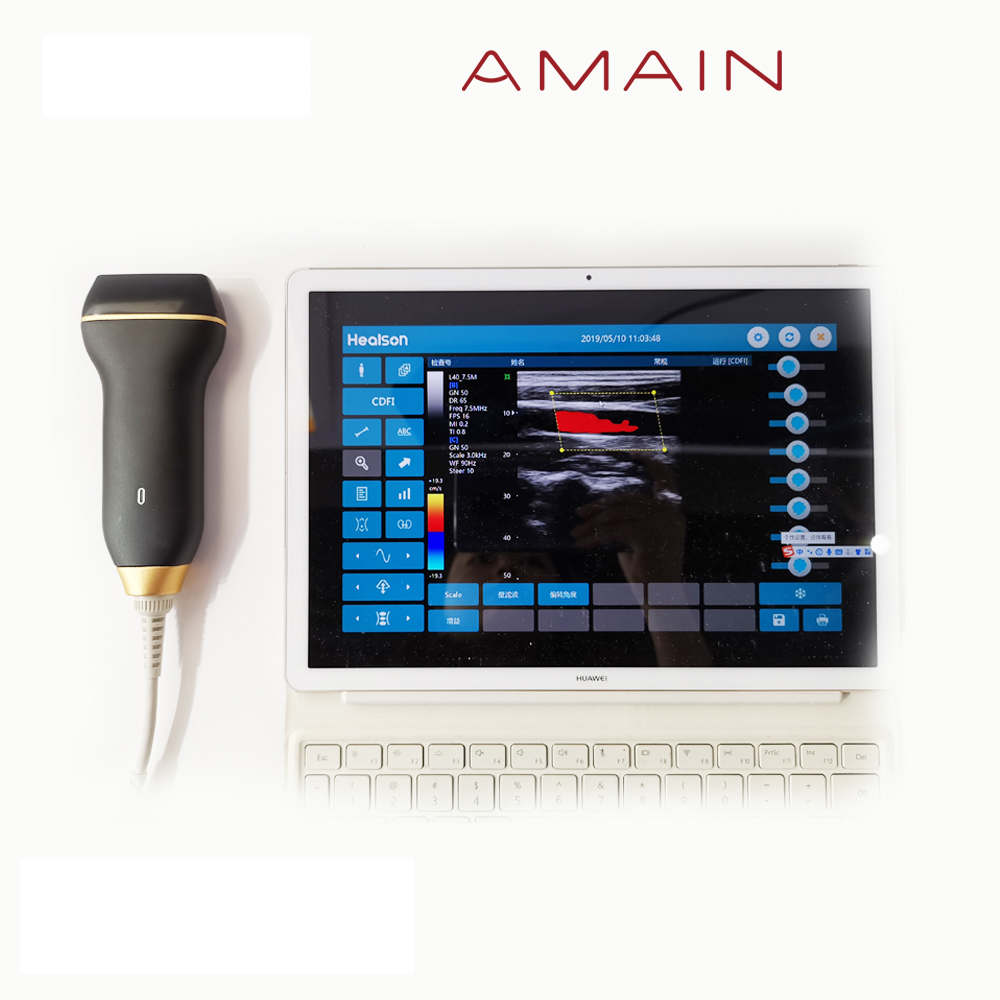 Amain MagiQ 3L Color Doppler Linear Handheld Pocket Ultrasound