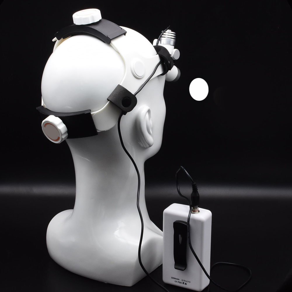 Far quirúrgic mèdic hospitalari amb lupa Font de llum LED de marca, botó de posició de color de llum diürna