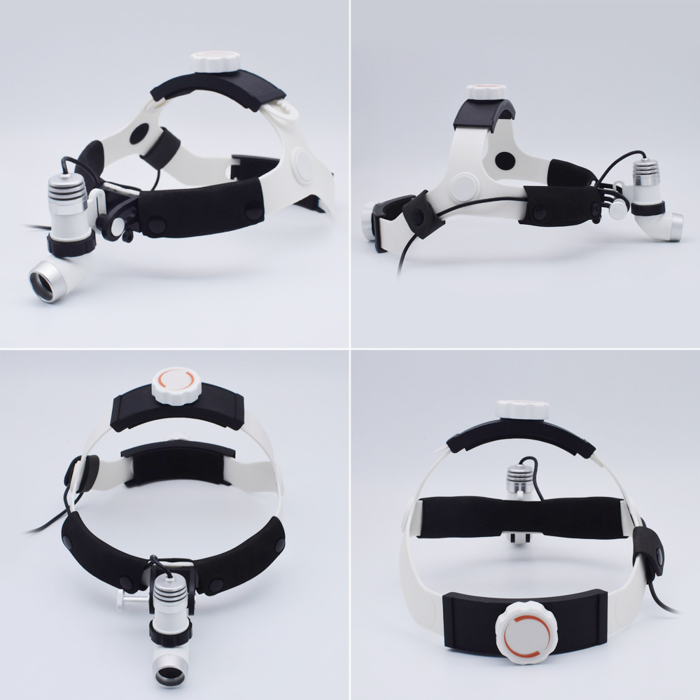 Prif oleuadau llawfeddygol ysbyty gyda chwyddwydr ffynhonnell golau Brand LED, bwlyn lleoliad lliw golau dydd