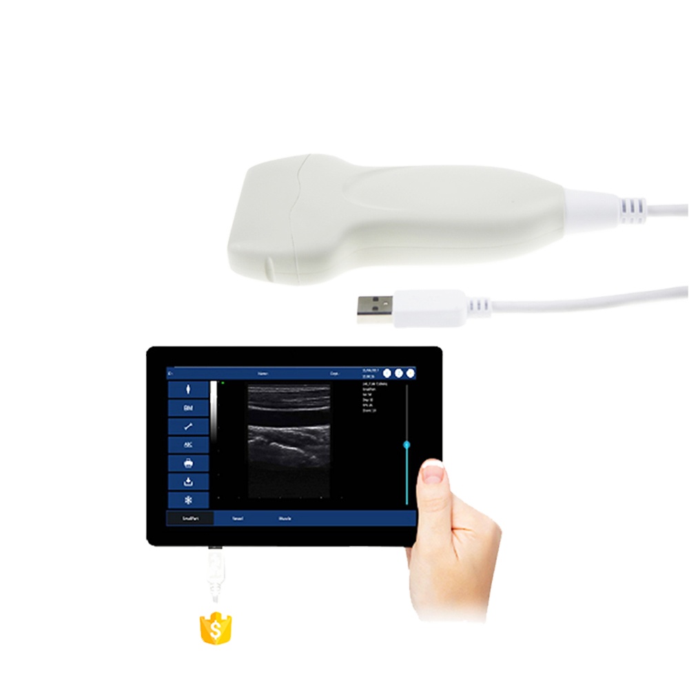 Čiernobiely lineárny ručný lekársky ultrazvukový systém Amain MagiQ 2L lite