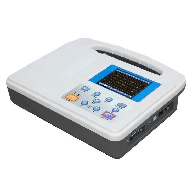 Cheap price 3.5 inch color LCD display single channel ECG machine