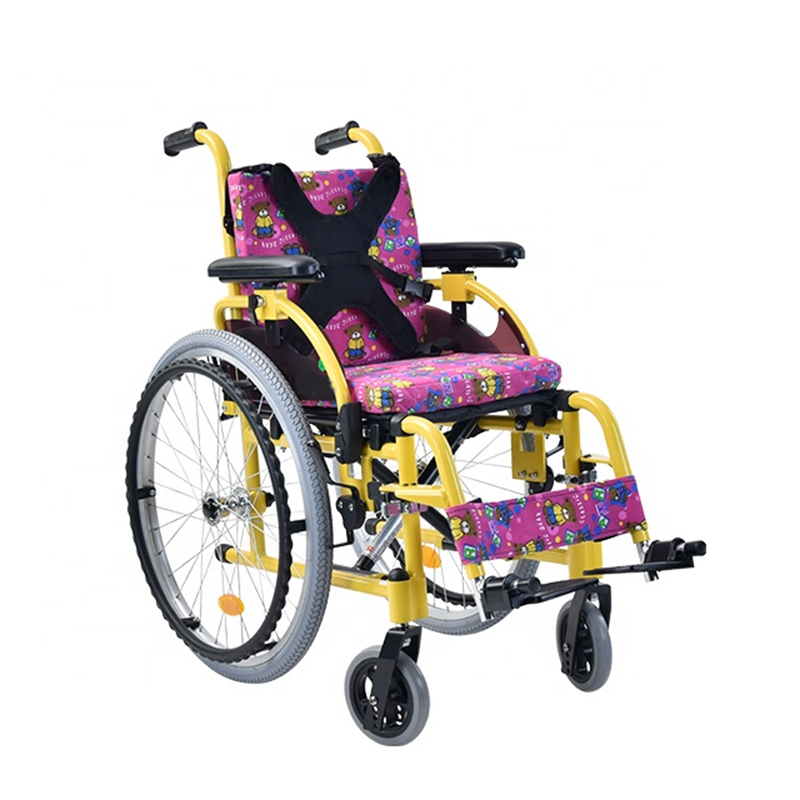 Amain Children Wheelchair with Spraying Aluminum Alloy Frame