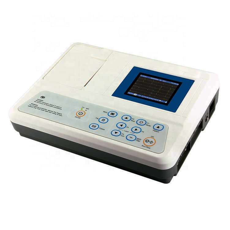 China cheap 12 leads electronic 3 channel ECG machine