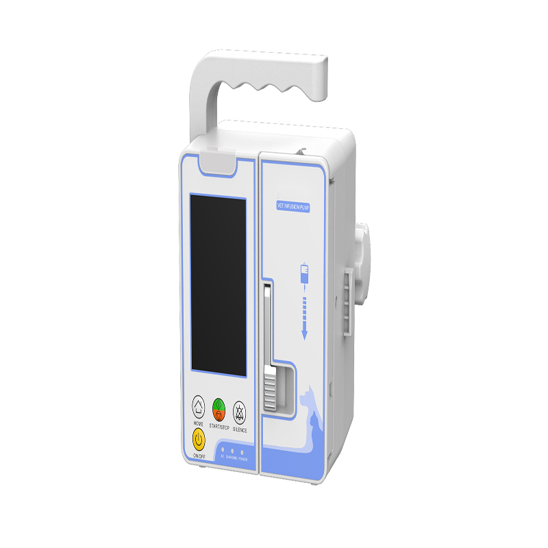 AMAIN OEM/ODM AM2000VET infuzijos siurblys, kurį lengva nešiotis su 3,5 jutikliniu ekranu, naudojant klinikoje ir greitosios pagalbos automobiliuose gyvūnams
