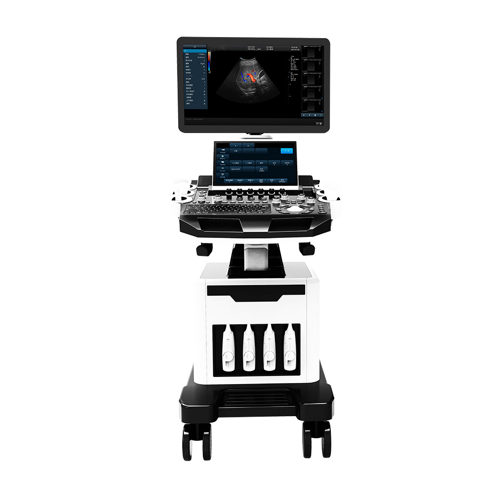 Amain Low Price Dual-screen AMDV-T5 Plus trolley 2D color doppler trolley ultrasonic Diagnostic Apparatus with good service