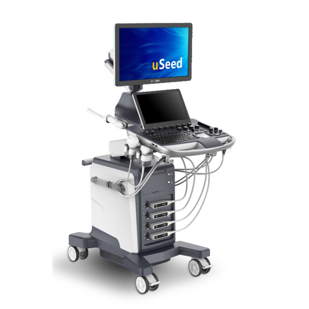 ZONCARE-ViV60 High Resolution LCD Monitor Trolley CDFI Ultrasound Instrument